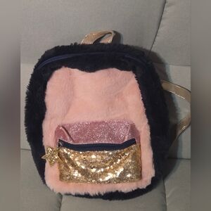 Pink and Gold Glitter Kids Backpack